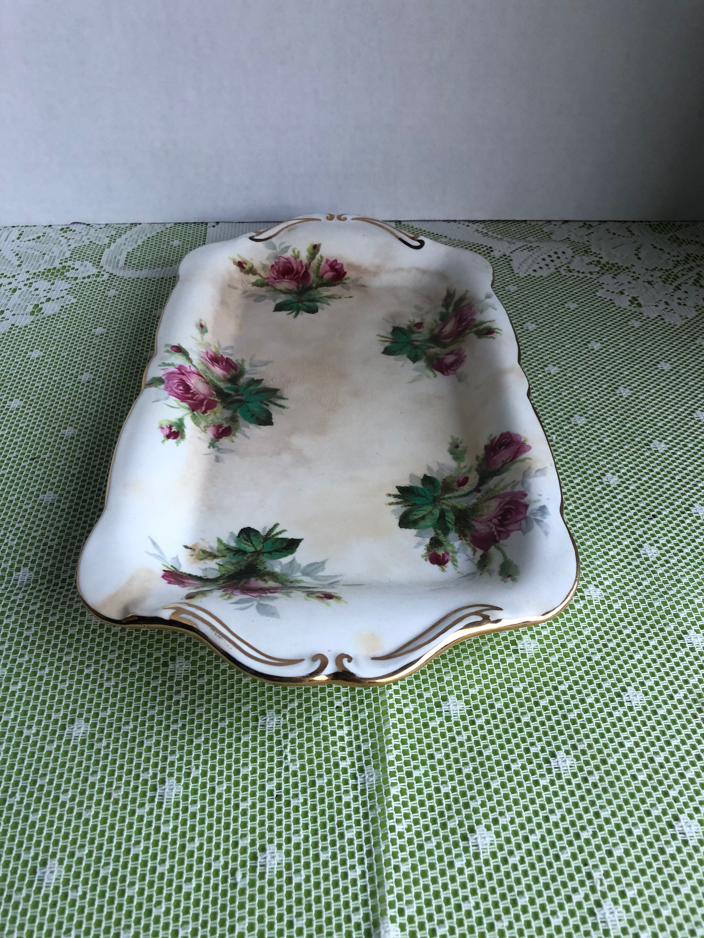 Antique porcelain tray 440 Etsy