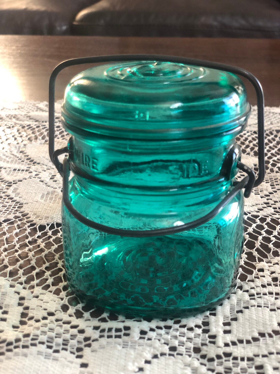 Vintage Aqua green Ball centennial jar Etsy