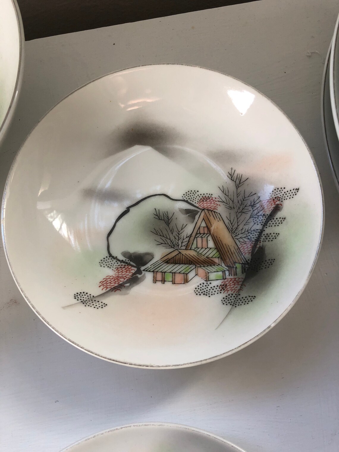 44 piece Kutani Dinnerware 692 Etsy