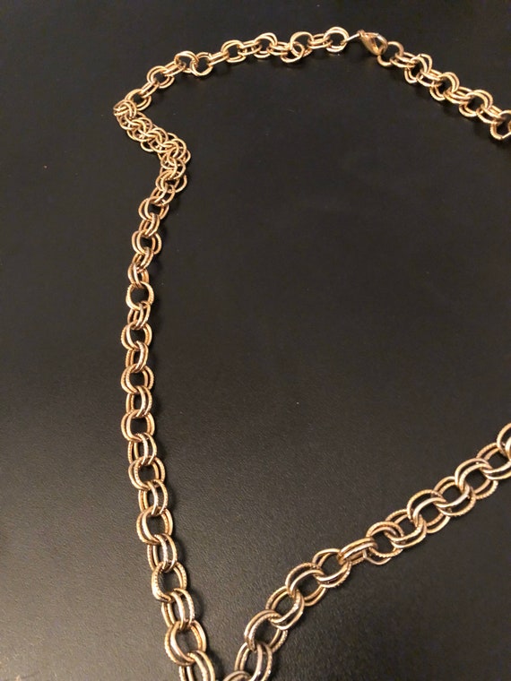 Vintage Necklace with Pendant #J6 - image 4