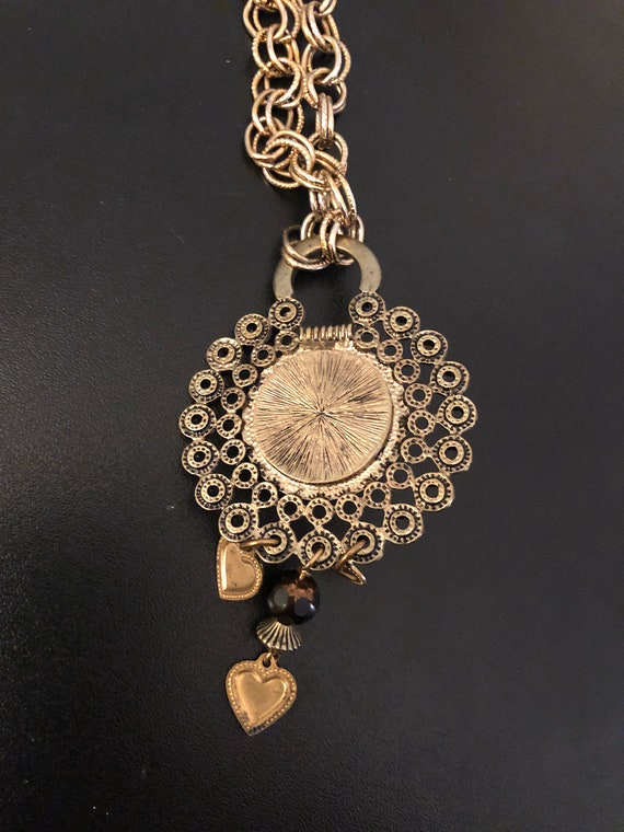 Vintage Necklace with Pendant #J6 - image 5