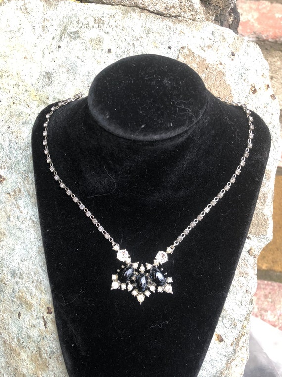 Vintage Bogoff rhinestone necklace