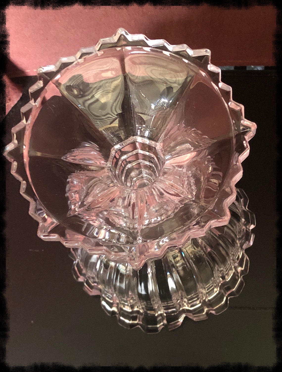 Vintage Crystal Bowl/candle Holder 216 Etsy Denmark