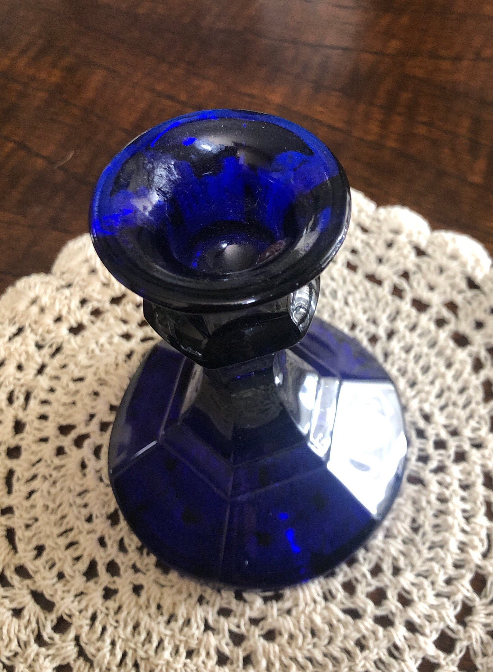 Cobalt blue candle holders 400 Etsy