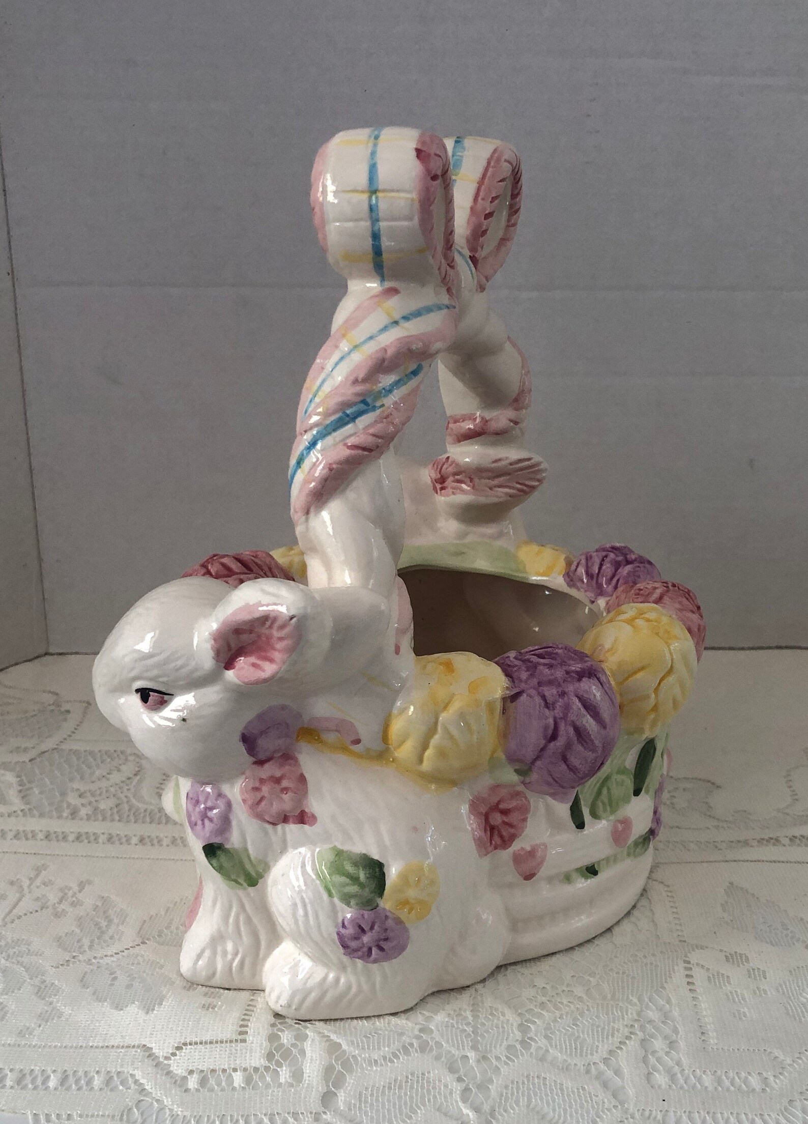 Vintage Ceramic Easter Basket 702 Etsy