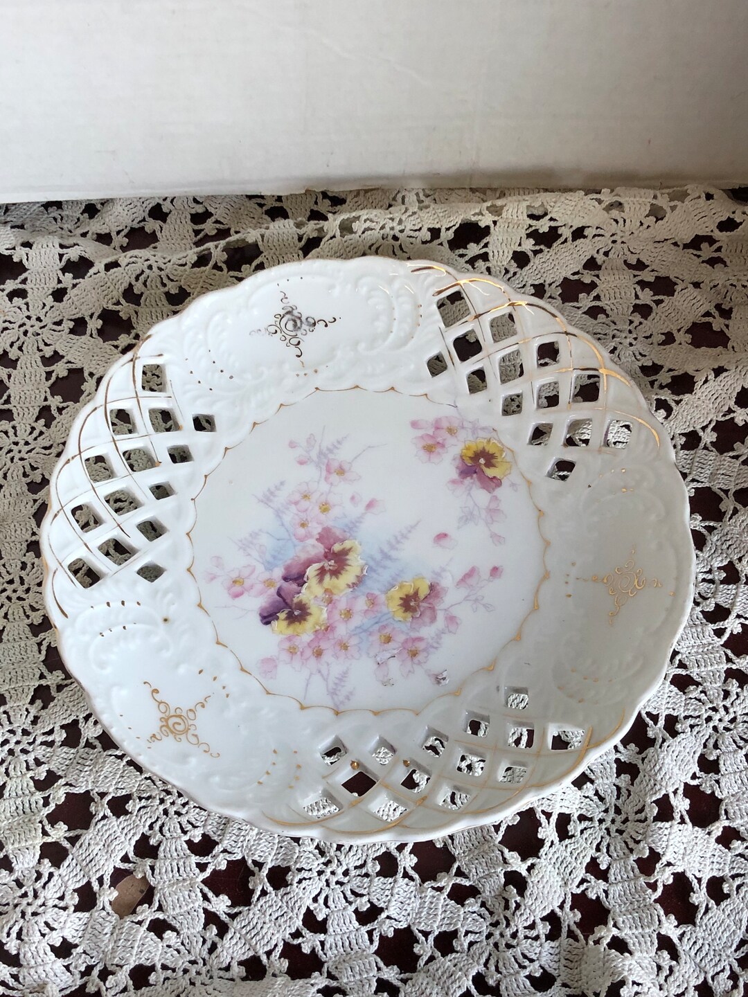 アンティーク　プレート Gorgeous Vintage Plate #554 - Etsy