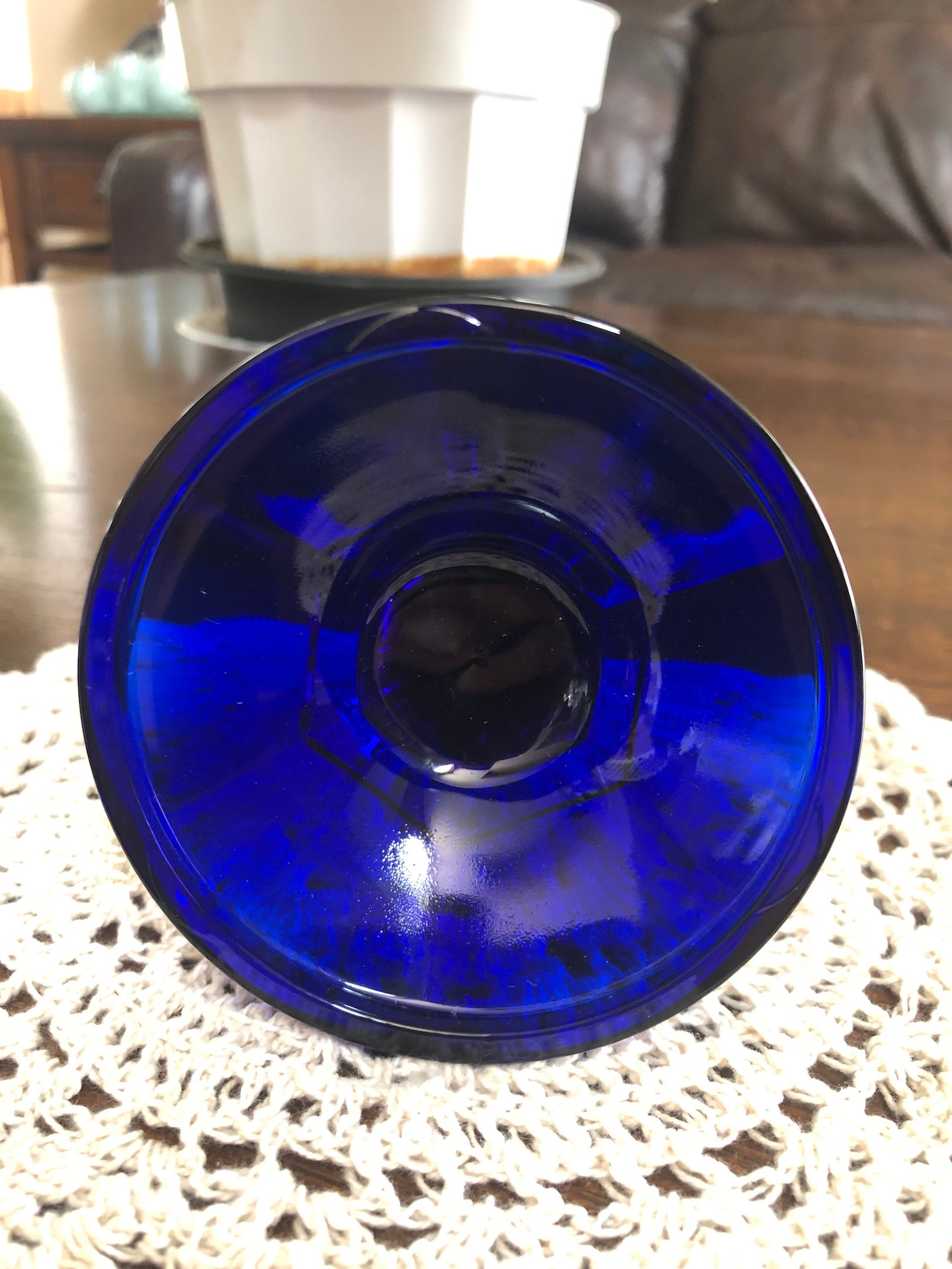 Cobalt blue candle holders 400 Etsy