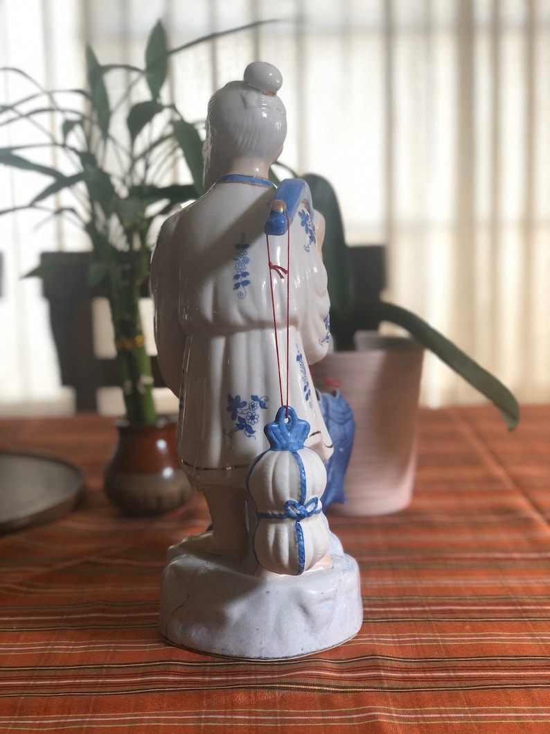 Vintage asiatischer blau-weißer Fischer #80 Bild 4