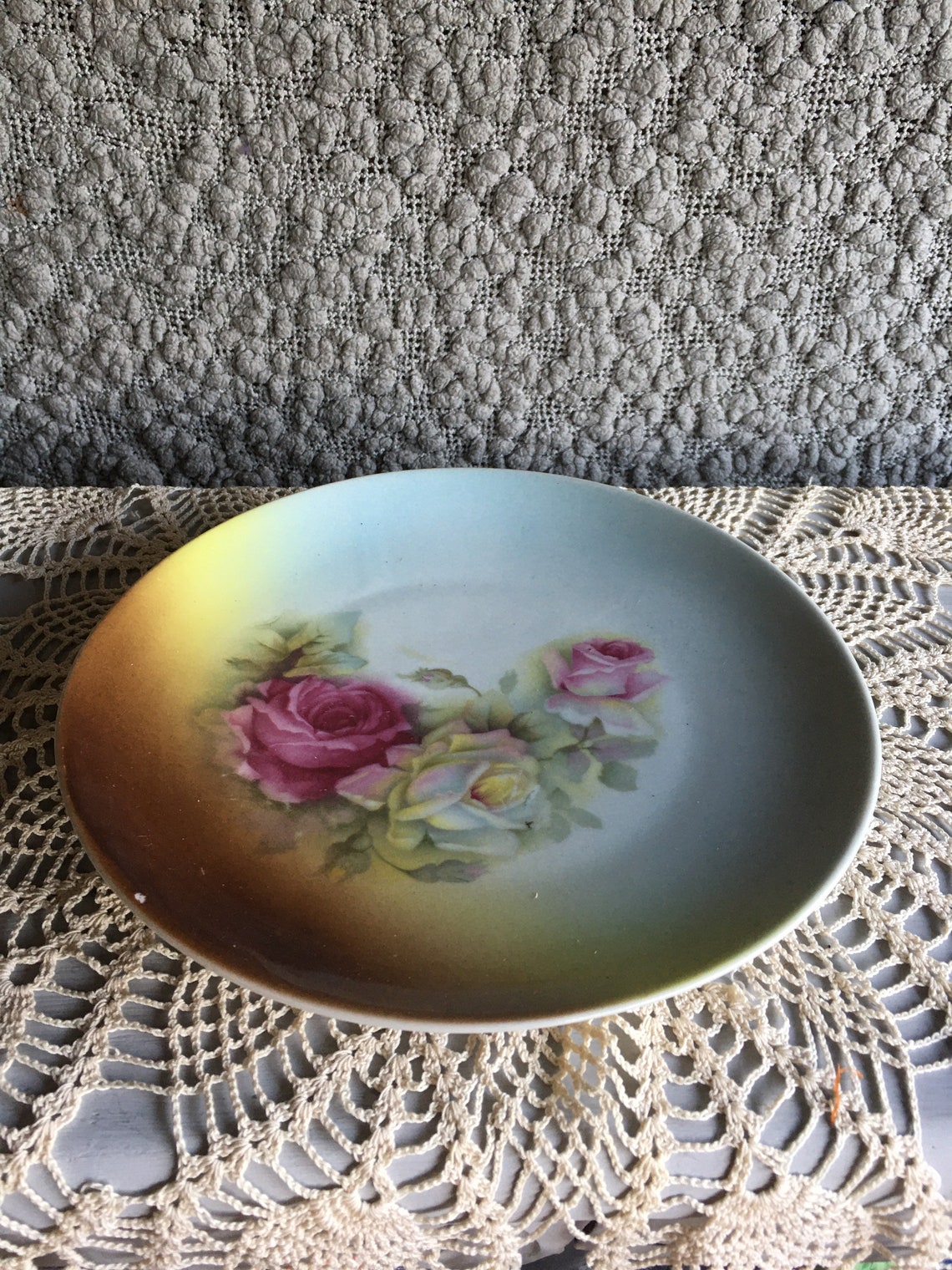 Hand painted collectible German Plate 535 Etsy
