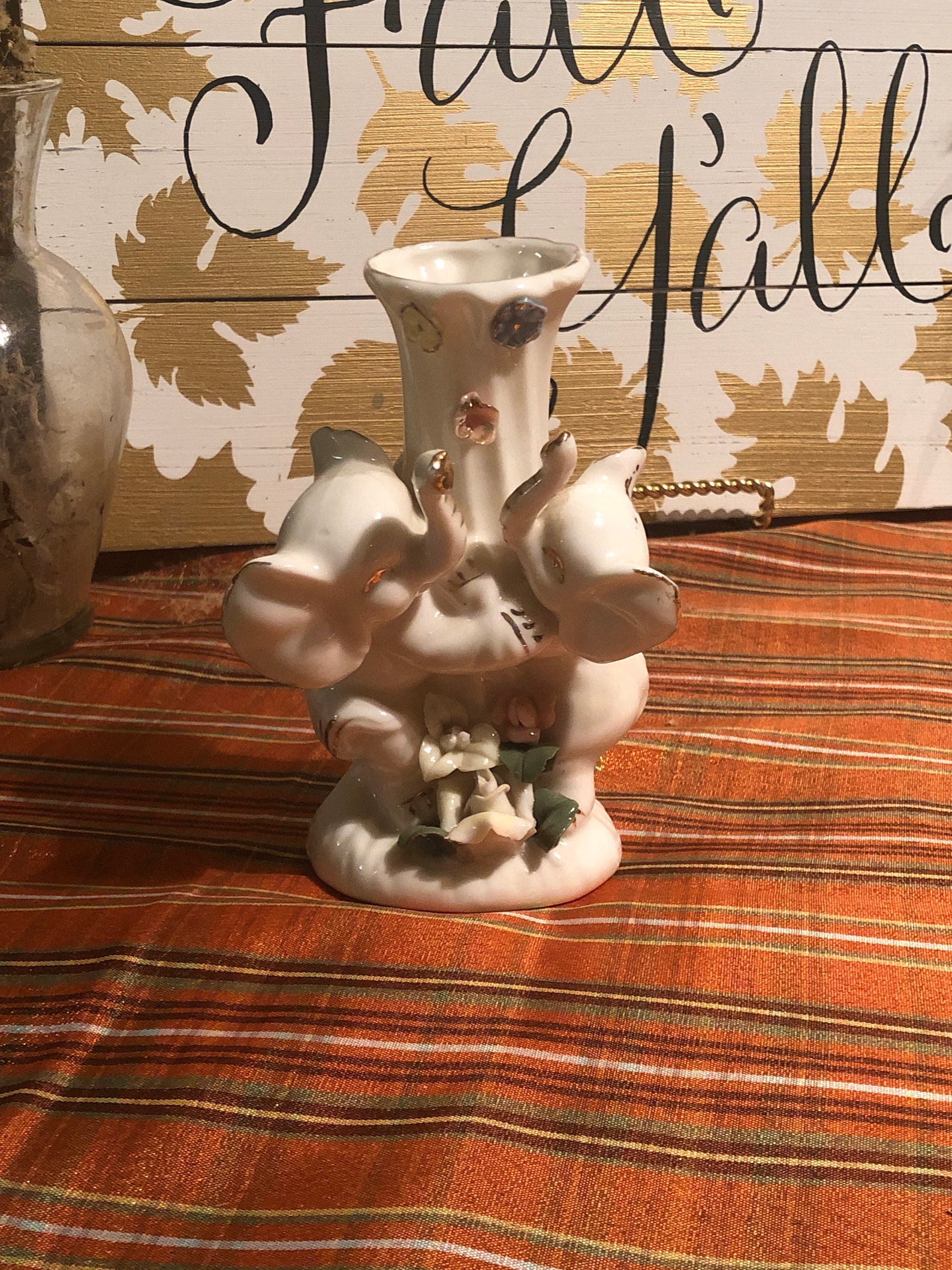 Vintage Elephant vase 257 Etsy