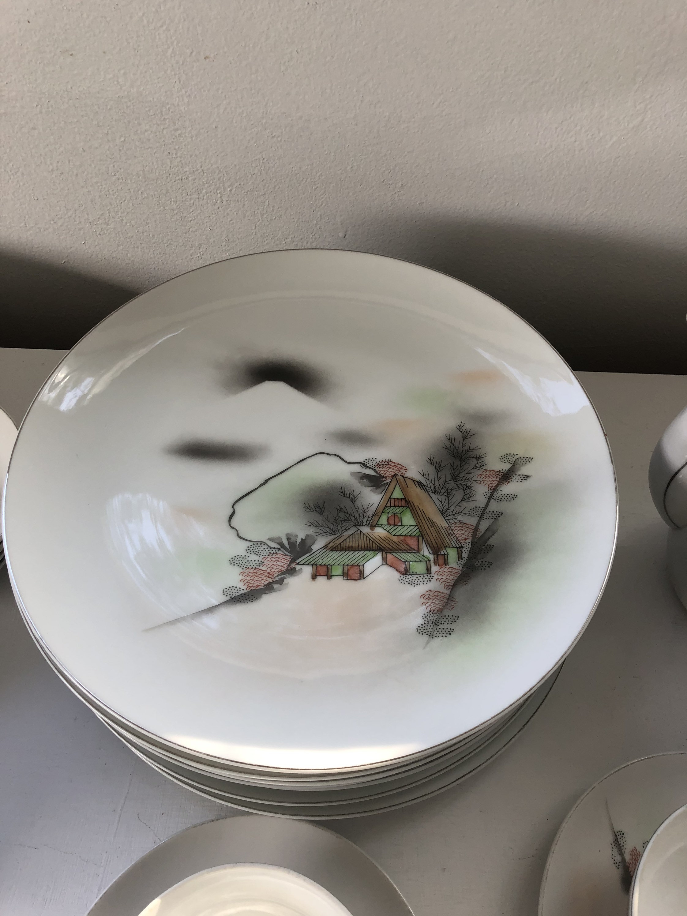 44 piece Kutani Dinnerware 692 Etsy