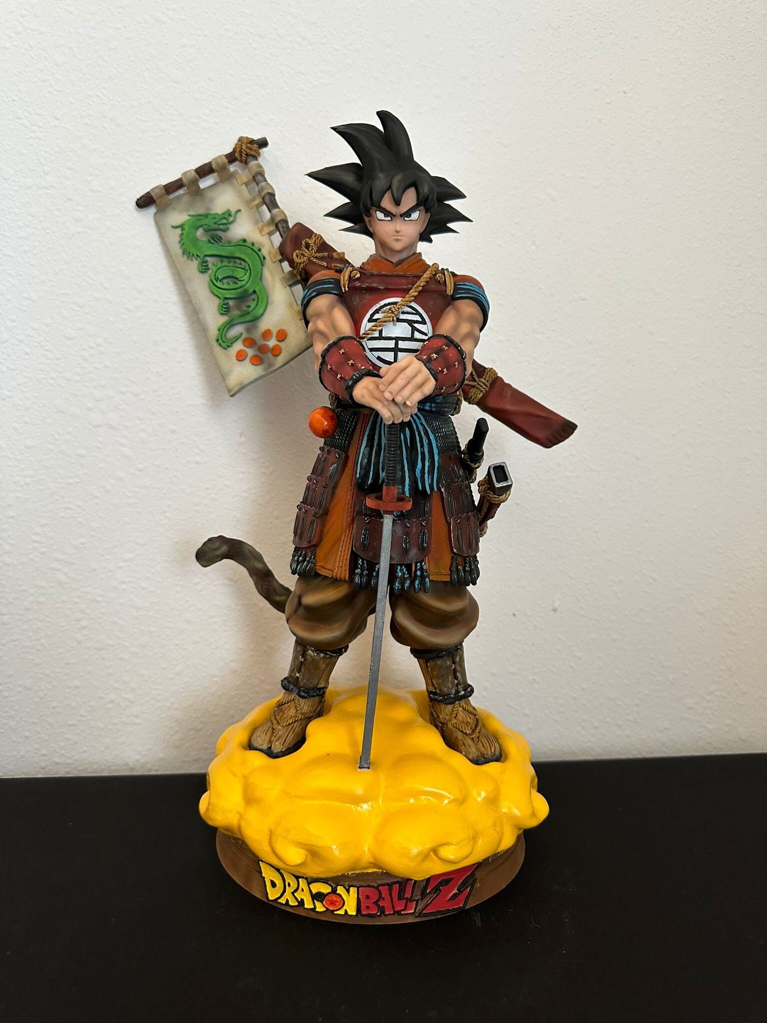 Goku Criança Dragon Ball Estatueta Resina Colecionável