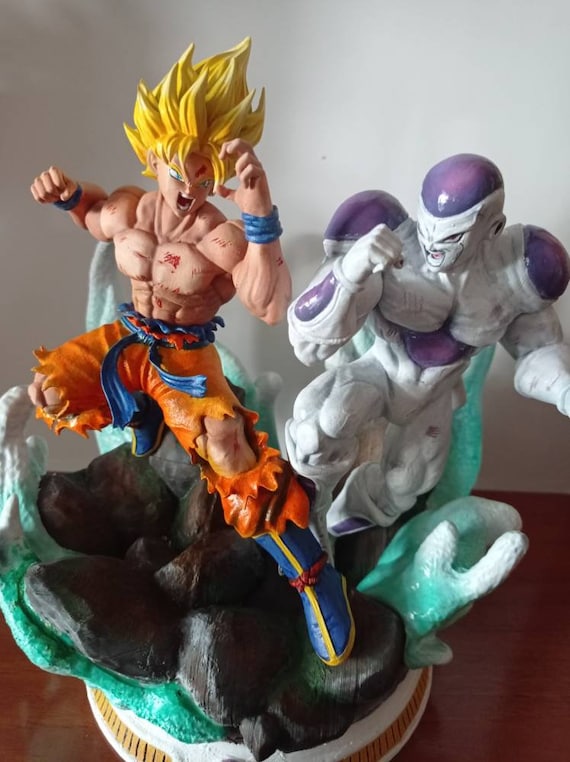 DB Super Hero Dragon Stars SS Blue Goku Vs Frieza Action Figure 2-pack