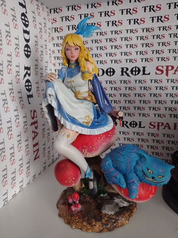 Alice in Wonderland Resin Figure 31cm Disney Cheasere Alice -  Denmark