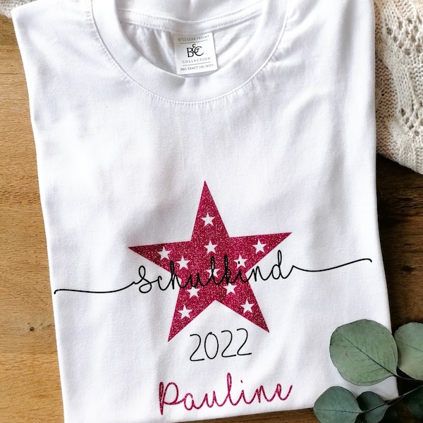 School child T-shirt personalized • T-shirt for school enrollment with name • Finally school child 2022