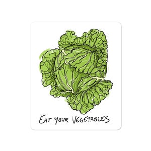 Autocollant végétarien / manger vos légumes / végétarien / décalque végétarienne / végétarien