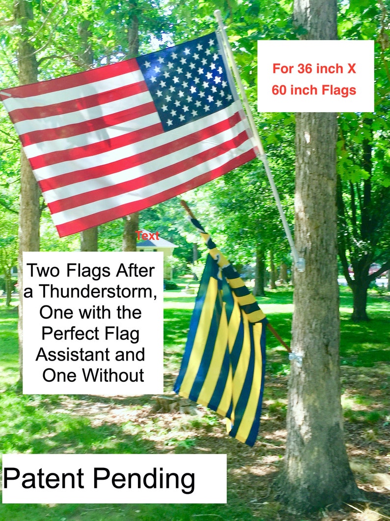 Tangle Free Never Wrap Perfect Flag Assistant Flag Pole Etsy