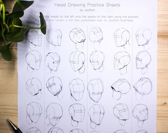 Head Drawing Practice Worksheets (PDF)