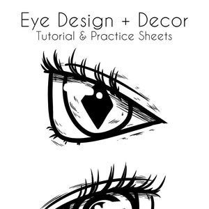 Eye Drawing Design & Decoration Workbook (Printable PDF)