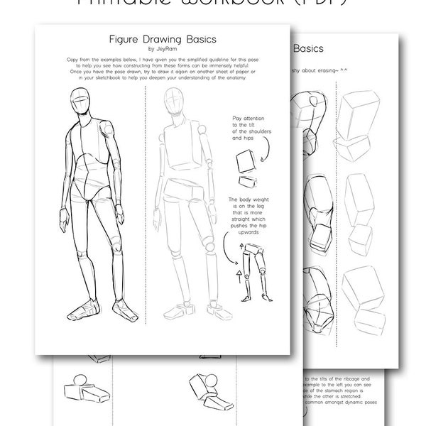 Figure Drawing Basics Book (Printable PDF)