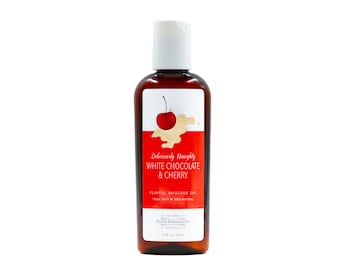 White Chocolate & Cherry Flavored Sensual Massage Oil