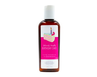 Birthday Cake Flavored Sensual Massage Oil