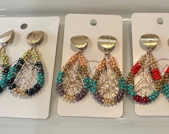 Drop and dangle Beaded Earrings 610