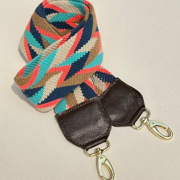 Hand woven Strap - For Cameras/Clutches/Bags, Mochila Wayuu 100% Colombian cotton