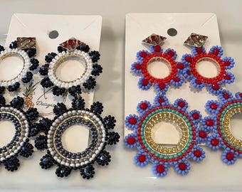 Drop and dangle Beaded Earrings 609