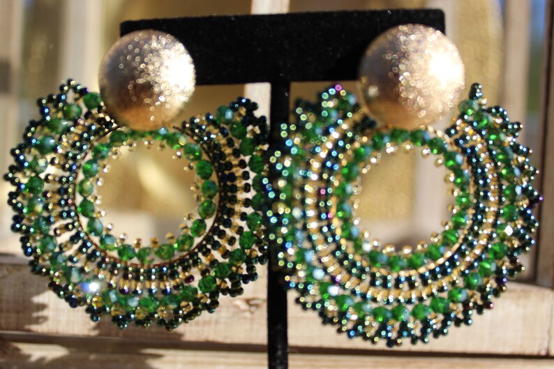 Aretes Colombianos Woven Dangle Fashion Earrings Gift for her