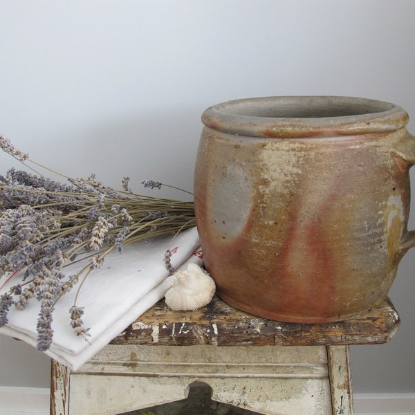 French antique sandstone jar from the 19th - Ancien pot en grès du 19ème siècle