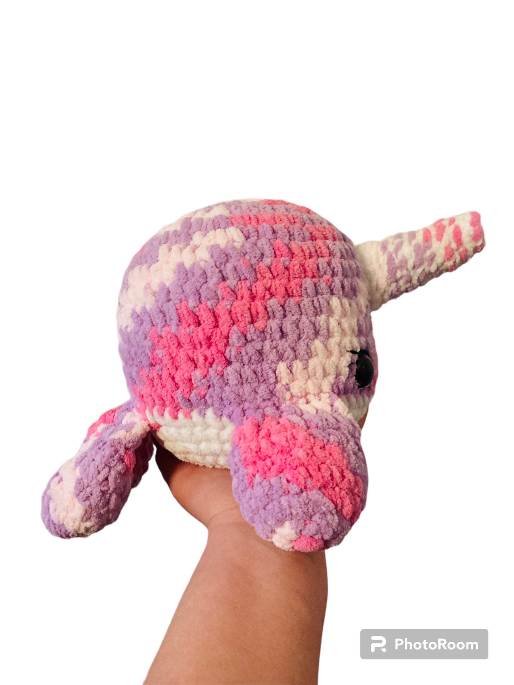 thumbnail image 2 of Bellzi Pink Narwhal St￭ Animal Plushie Soft Kawaii Plush Toy Cute Plushies For All Ages Narwhali 2 of 9