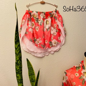 Pull On Chiffon Ballet Skirt - Double Layer Of Pink