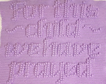 For This Child Popcorn Crochet Afghan PATTERN
