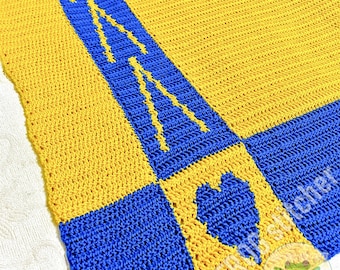 3 x the Love Crochet Afghan PATTERN