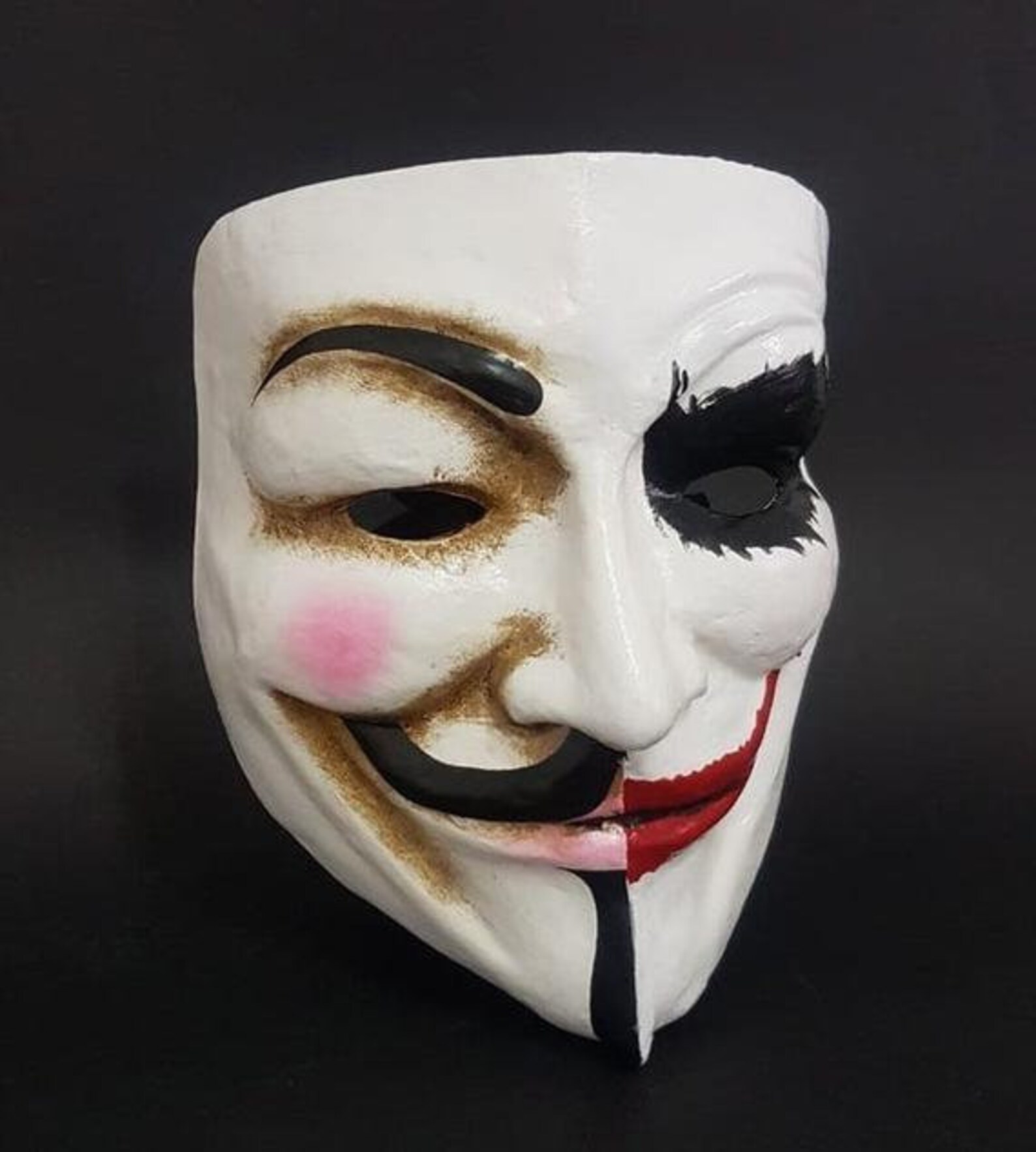 Guy Fawkes Mask Joker Carnival of Venice Horror Halloween Etsy España