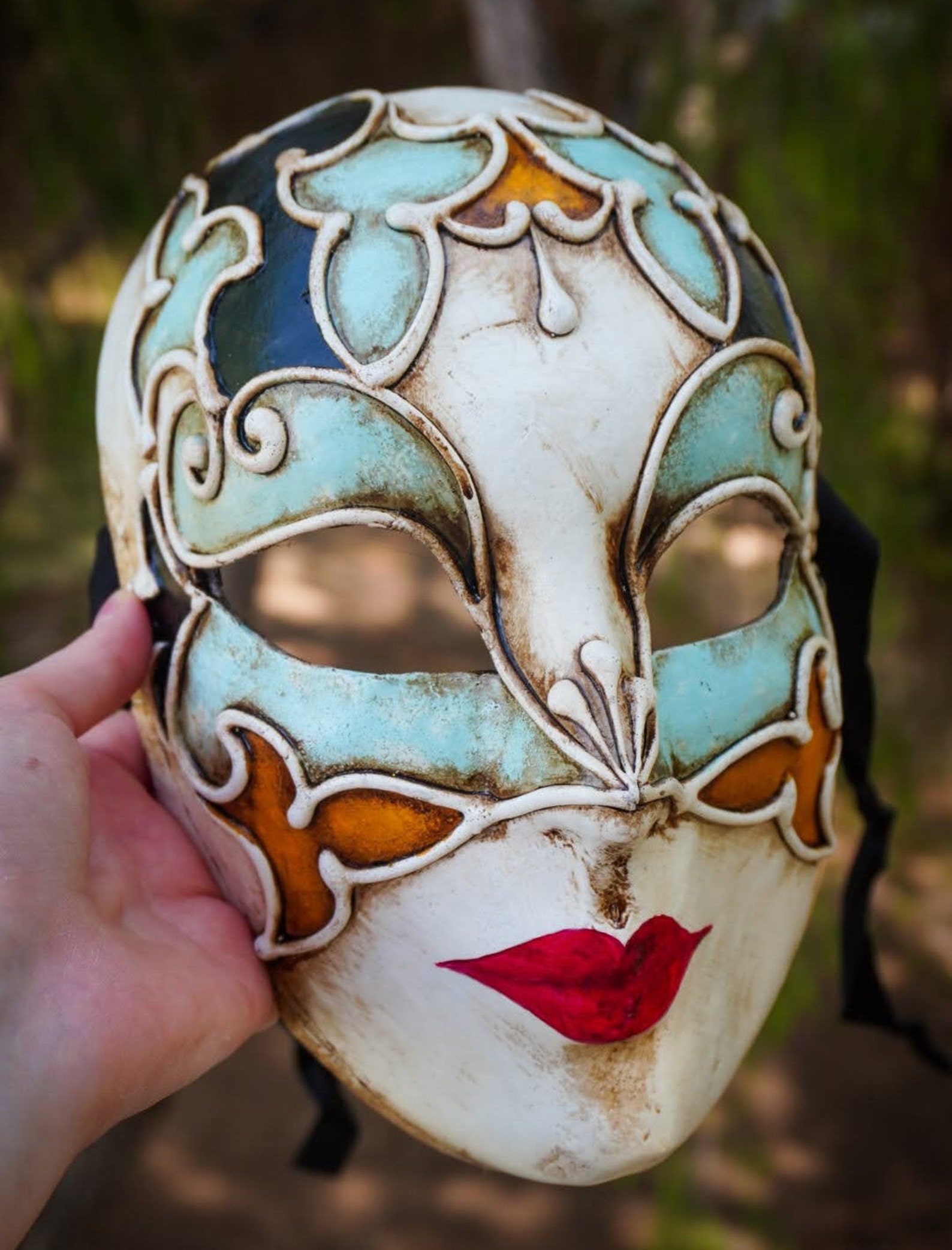 Dubai Full Face Italian Mask Handmade in Italy.