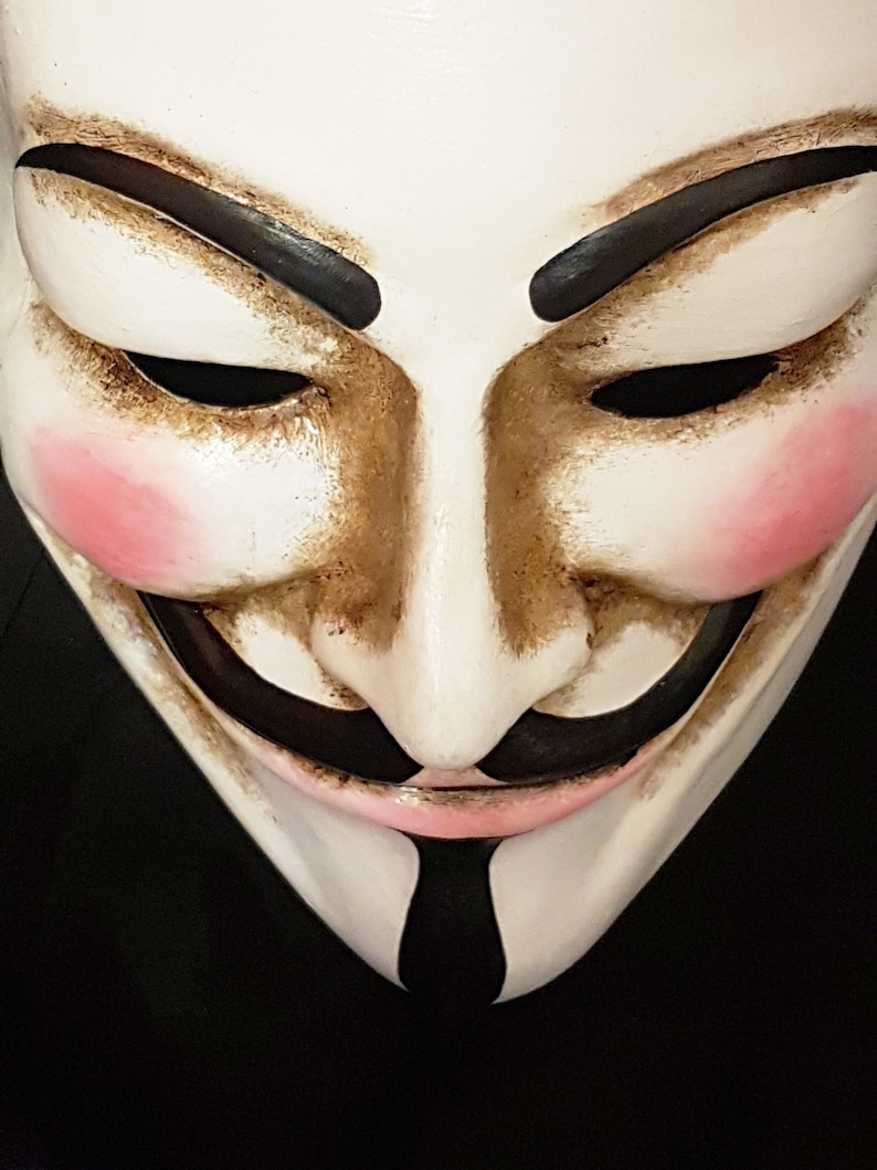 Guy fawkes mask V For Vendetta The original style Etsy