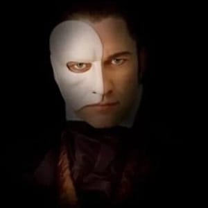Original mask of the Phantom of the Opera. Original Venetian piece. Handmade. Traditional for parties, Halloween, Italian mask