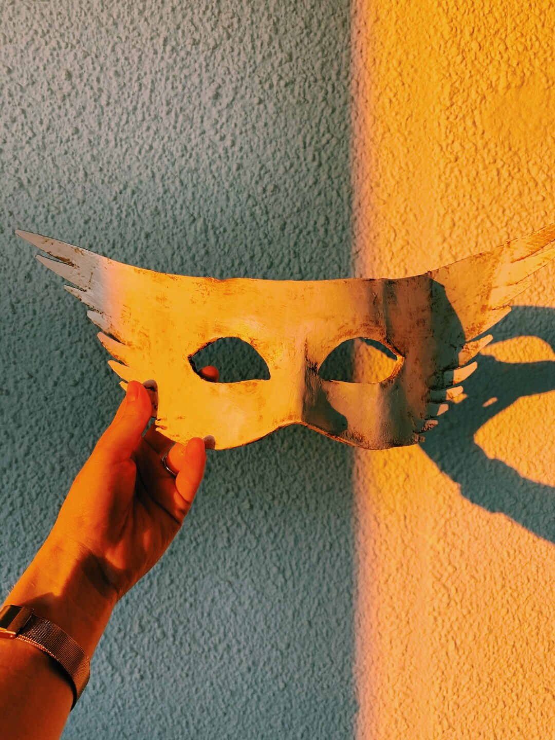 Angel Mask With Wings, Handmade in Italy in Papier-mâché, Artisan Work ...