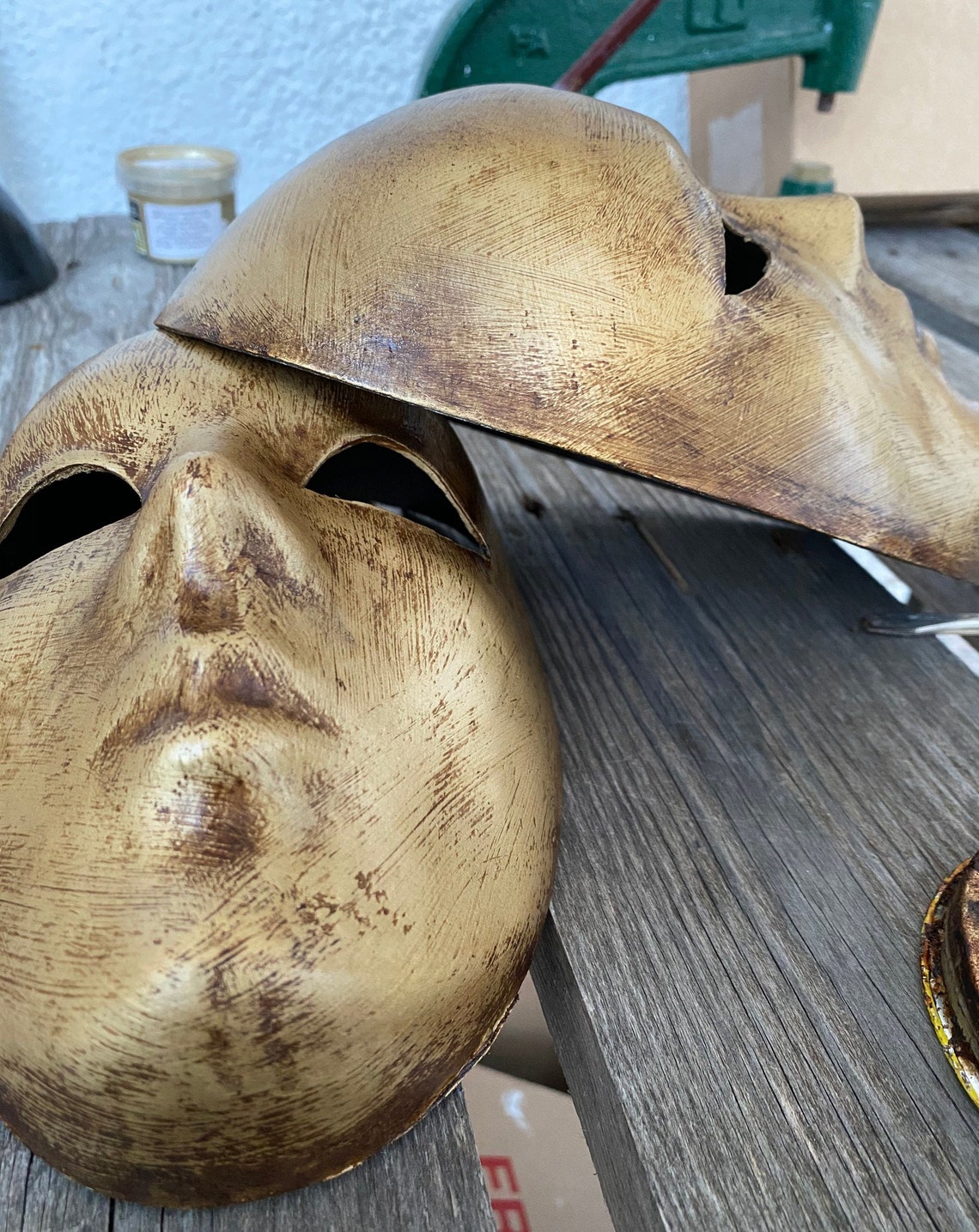 Vollmaske Aus Pappmaché 16cm - Zum Bemalen & Basteln