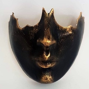 Venetian style mask Original Ghost Handmade or Venetian Dove in gold and black LIMITED EDITION