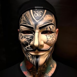 Special LIMITED EDITION Mask - Guy Fawkes V for Vendetta Original Paper Model V for Vendetta Awesome Mask