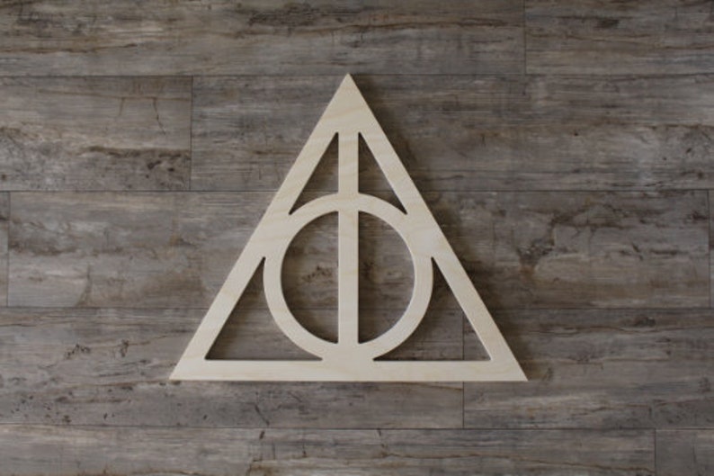 Deathly Hallows Wall Symbol Harry Potter Deathly Hallows Etsy