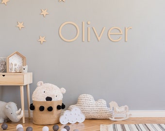 Wooden Letters, Wood Letters, Small Large Wooden Letters, Rustic Wooden Letters, Nursery Letters, Custom Letters, Wood Letters with Stars