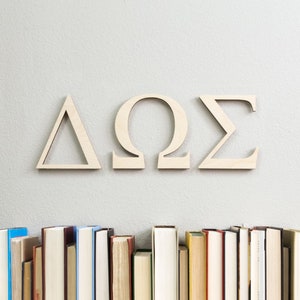 Fraternity and Sorority Greek Letters Monogram Wall Hanging Wood Letters Housewarming Gift Family Name Sign | Greek Letters Sign
