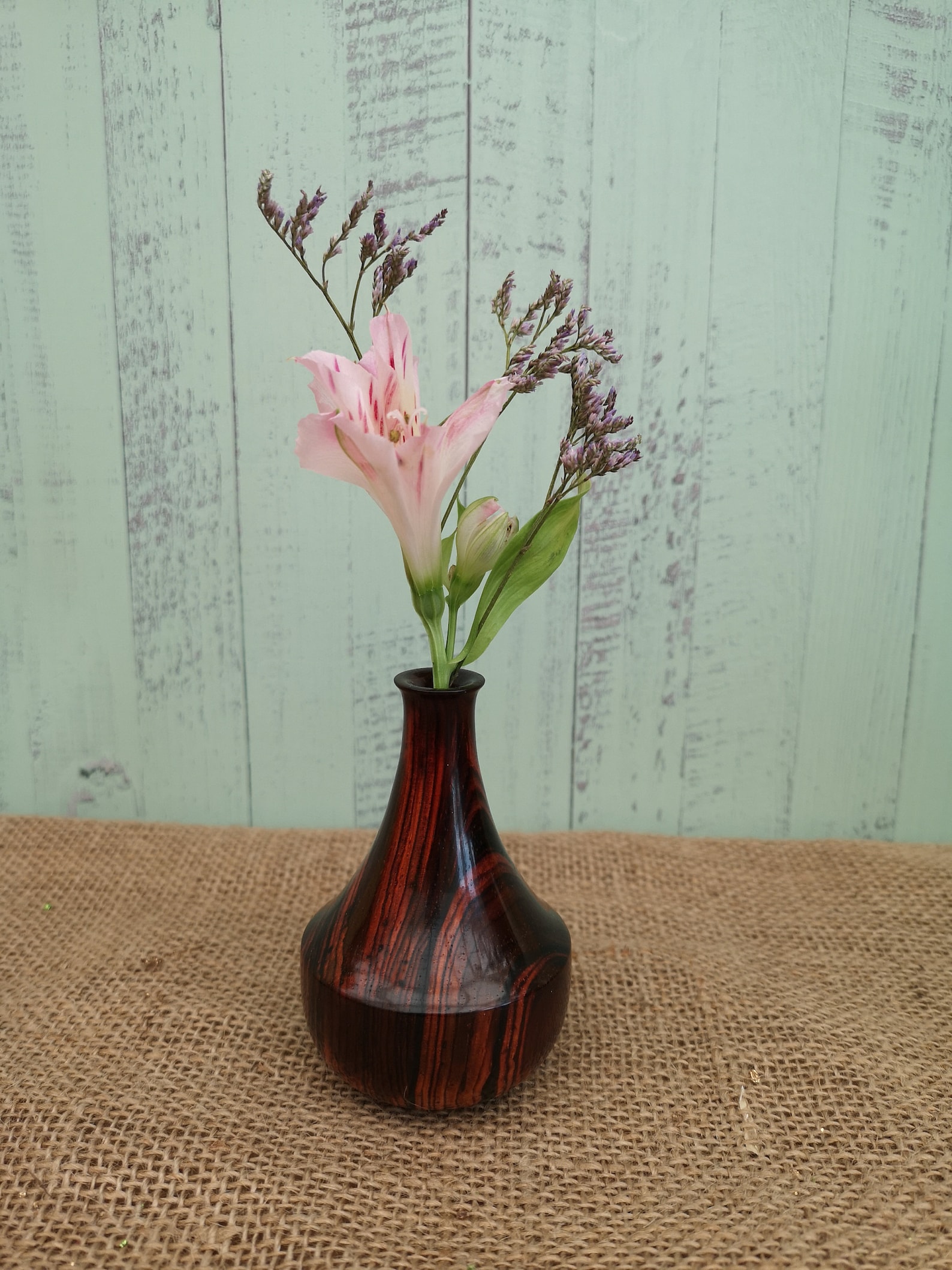 Wooden bud vase wood bud vase wooden vase wood vase Etsy