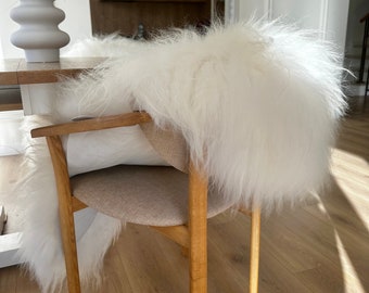 White sheepskin christmas decoration, Genuine  Sheepskin Rugs, Icelandic Sheepskin bedspread, Sheepskin throw, Sheepskin chair Black Friday