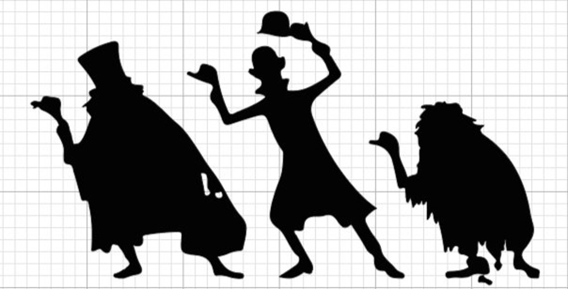 Hitchhiking Ghosts Silhouette SVG | Etsy