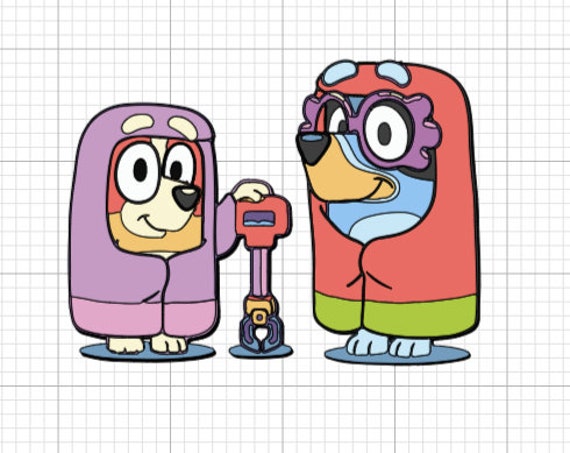 Bluey and Bingo Grannies Rita and Janet SVG | Etsy